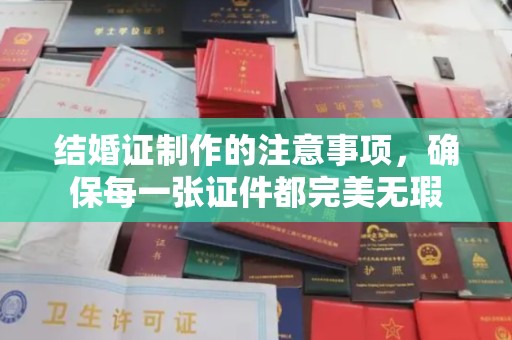 吉林结婚证制作的注意事项，确保每一张证件都完美无瑕